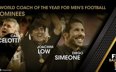 فهرست نهایی نامزدهای برترین مربی سال / لـو، سیمئونه و آنچلوتی