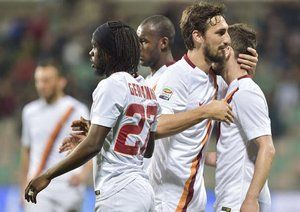 شادی بازیکنان رم