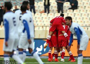شادمانی بازیکنان پرسپولیس|پرسپولیس تهران 2 - 2 گسترش فولاد تبریز / لیگ برتر