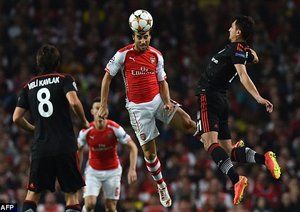 متیو فلامینی|آرسنال 1-0 بشیکتاش /  پلی آف لیگ قهرمانان اروپا