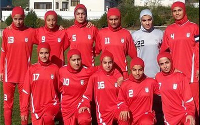 دختران فوتبالیست ایران در گروه ازبکستان، هند، سریلانکا، اردن، فلسطین و لبنان
