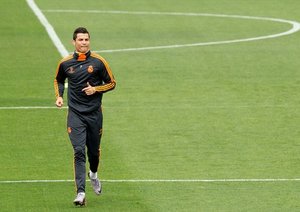 جلسه تمرینی رئال با حضور رونالدو پیش از فینال لیگ قهرمانان اروپا