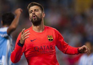 جرارد پیکه|مالاگا 0-0 بارسلونا / لالیگا