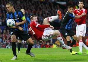 وین رونی|منچستر یونایتد 3 - 1 کلوب بُروژ / انتخابی لیگ قهرمانان