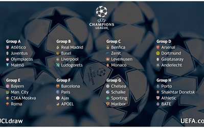 قرعه‌کشی | هم‌گروهی رئال - لیورپول، بایرن - سیتی و بارسا - پی‌اس‌جی