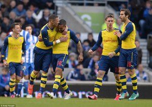 تئو ولكات - كيران گیبس|برایتون 2 - 3 آرسنال / جام حذفی