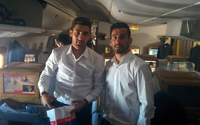 تیم ملی به سیدنی بازگشت/تشویق تیم ملی در هواپیما