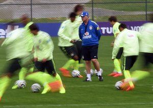 اسکولاری|تمرین تیم ملی برزیل