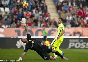 جوردی آلبا|آلمریا 1 - 2 بارسلونا / لالیگا
