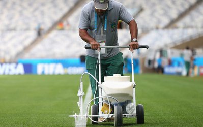 آخرین مراحل آماده‌سازی ورزشگاه آلمان - برزیل