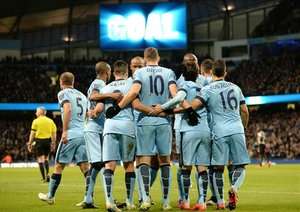 شادی بازیکنان سیتی