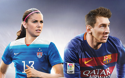 فیفا الکس مورگان روی کاور فیفا 16