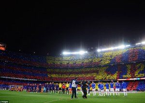 ورود بازیکنان دو تیم|بارسلونا 2 - 1 رئال مادرید / لالیگا