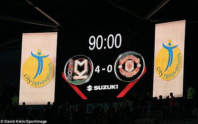 حذف تحقیرآمیز منچستریونایتد از جام اتحادیه انگلیس