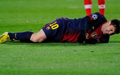 مسی مصدوم شد و هواداران بارسا نگران