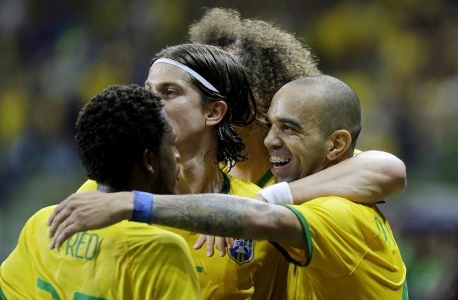 شادی بازیکنان برزیل