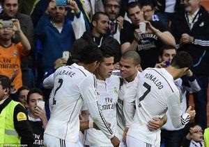 شادی بازیکنان رئال