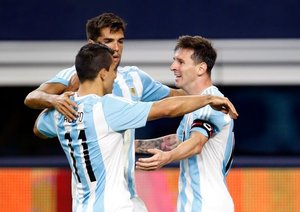 لیونل مسی|آرژانتین 2 - 2 مکزیک / دیدار دوستانه