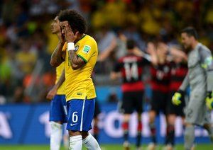 مارسلو|عکس العمل مارسلو بعد از باخت سنگین مقابل ژرمن ها.