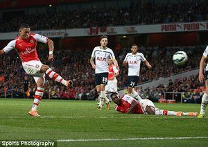 الکس اوکسلید چمبرلین|آرسنال 1-1 تاتنهام / لیگ جزیره