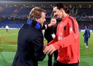 زلاتان ایبراهیموویچ - روبرتو مانچینی|پاریس سن ژرمن 1 - 0 اینترمیلان / دیدار دوستانه