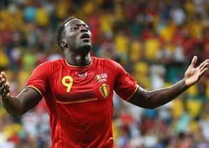 روملو لوکاکو|جشن روملو لوکاکو بعد از زدن گل به ایالات متحده آمریکا.