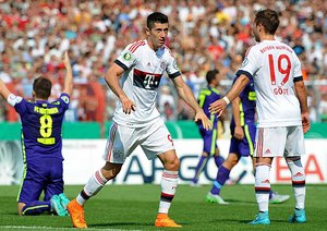 رابرت لواندوفسکی|ناتینگِن 1 - 3 بایرن مونیخ / جام حذفی آلمان