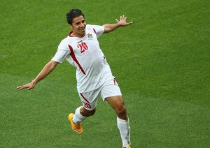 شادی بازیکن اردن|فلسطین 1 - 5 اردن / جام ملت های آسیا 2015