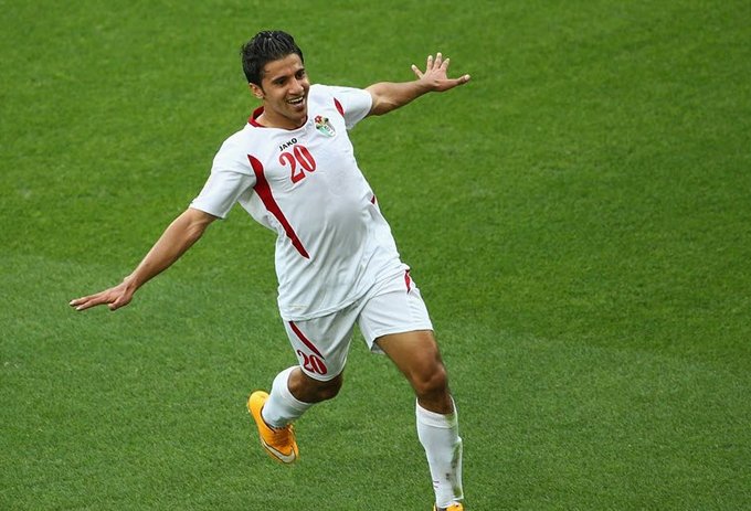 شادی بازیکن اردن