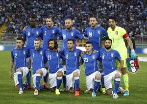 ایتالیا|ترکیب تیم ملی ایتالیا در مقابل لوکزامبورگ.