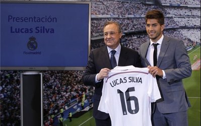 گزارش تصویری | مراسم معارفه خرید جدید رئال مادرید/ لوکاس سیلوا در برنابئو