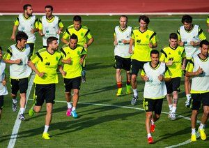 اسپانیا|تمرین تیم ملی اسپانیا