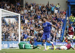 دیگو کاستا|چلسی 3-0 استون ویلا / لیگ جزیره