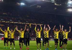 شادی بازیکنان دورتموند
