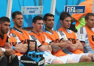 لیونل مسی|تعویض شدن لیونل مسی در جریان بازی با نیجریه.