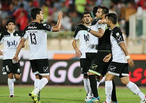 شادی بازیکنان سایپا