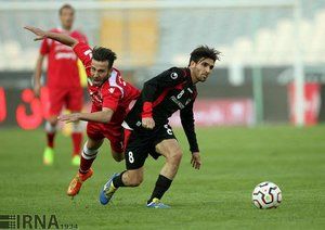 برخورد بازیکنان|پرسپولیس تهران 1 - 2 فولاد خوزستان / لیگ برتر