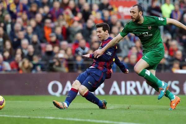 بارسلونا 5 - 0 لوانته/هفته بیست و سوم لالیگا/گل های مسابقه