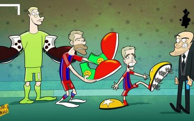 کاریکاتور روز | پپ بازیکنانش را برای خراب کردن پنالتی‌ها بازخواست کرد!