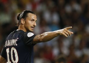 زلاتان ایبراهیموویچ|موناکو 0 - 3 پاریس سن ژرمن / لوشامپیونه