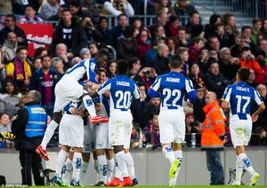 شادی بازیکنان اسپانیول