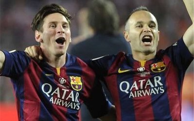 اینیستا: بازی در کنار مسی یک مزیت است