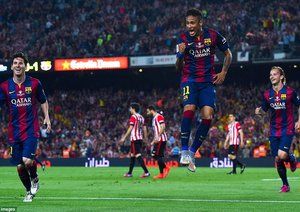 نیمار|بارسلونا 3 - 1 اتلتیکو مادرید / قهرمانی بارسا در کوپا دل ری