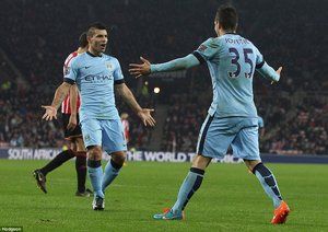 سرخیو آگرو - استفان یووتیچ|ساندرلند 1 - 4 منچستر سیتی / لیگ جزیره