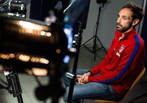 خوانفران|خوانفران از باشگاه اتلتیکو پیش از بازی تیمش در فینال لیگ قهرمانان اروپا برابر رئال مادرید با سایت یوفا مصاحبه می کند.