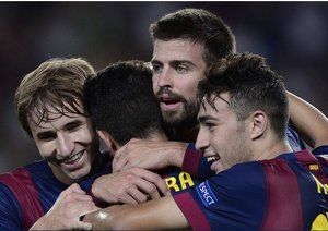 جرارد پیکه|بارسلونا 1-0 آپوئل / لیگ قهرمانان