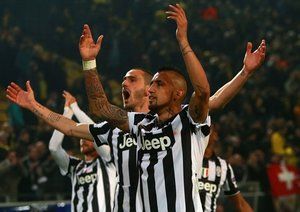 شادی بازیکنان یووه|بوروسيا دورتموند 0 - 3 یوونتوس / لیگ قهرمانان