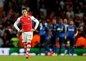 الکسیس سانچز|آرسنال 1 - 3 موناکو / لیگ قهرمانان