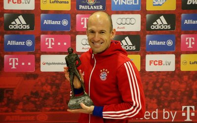 روبن بهترین ورزشکار سال هلند شد