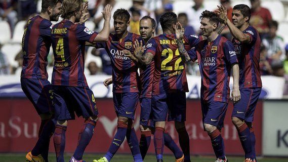 کوردوبا 0 - 8 بارسلونا/هفته سی و پنجم لالیگا/گل های مسابقه